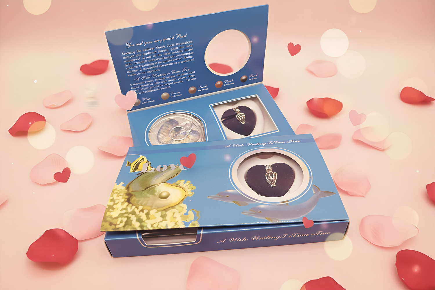 Love Gift Real Moti Necklace Set 💝